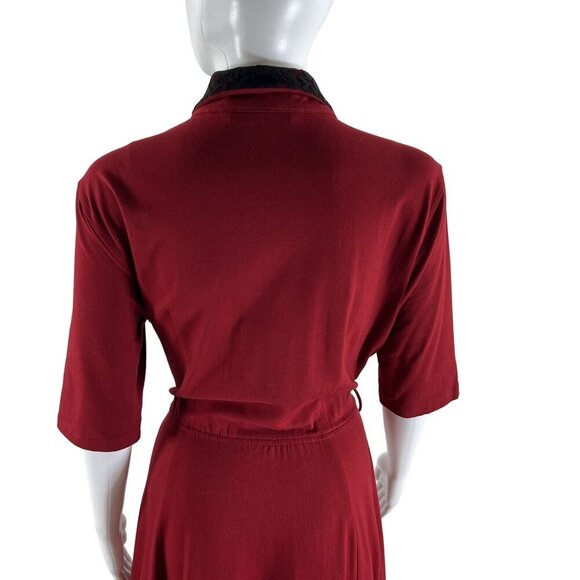 eShakti 14 Dress Artfully Floral Embroidered Ruched I Love Lucy Audrey Hepburn - Picture 9 of 16